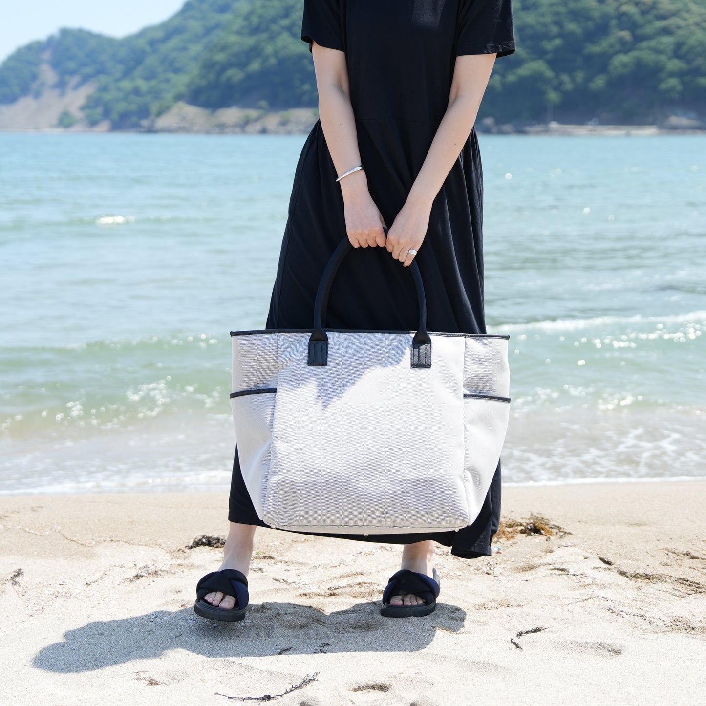 漁網トートボストンバッグ