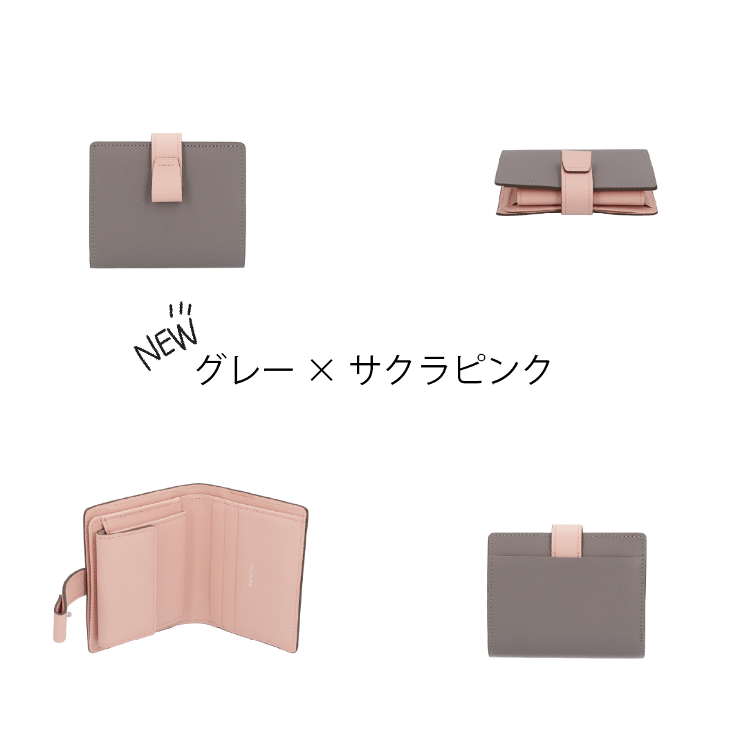 【人気No,1/バイカラー】noble 二つ折りウォレット