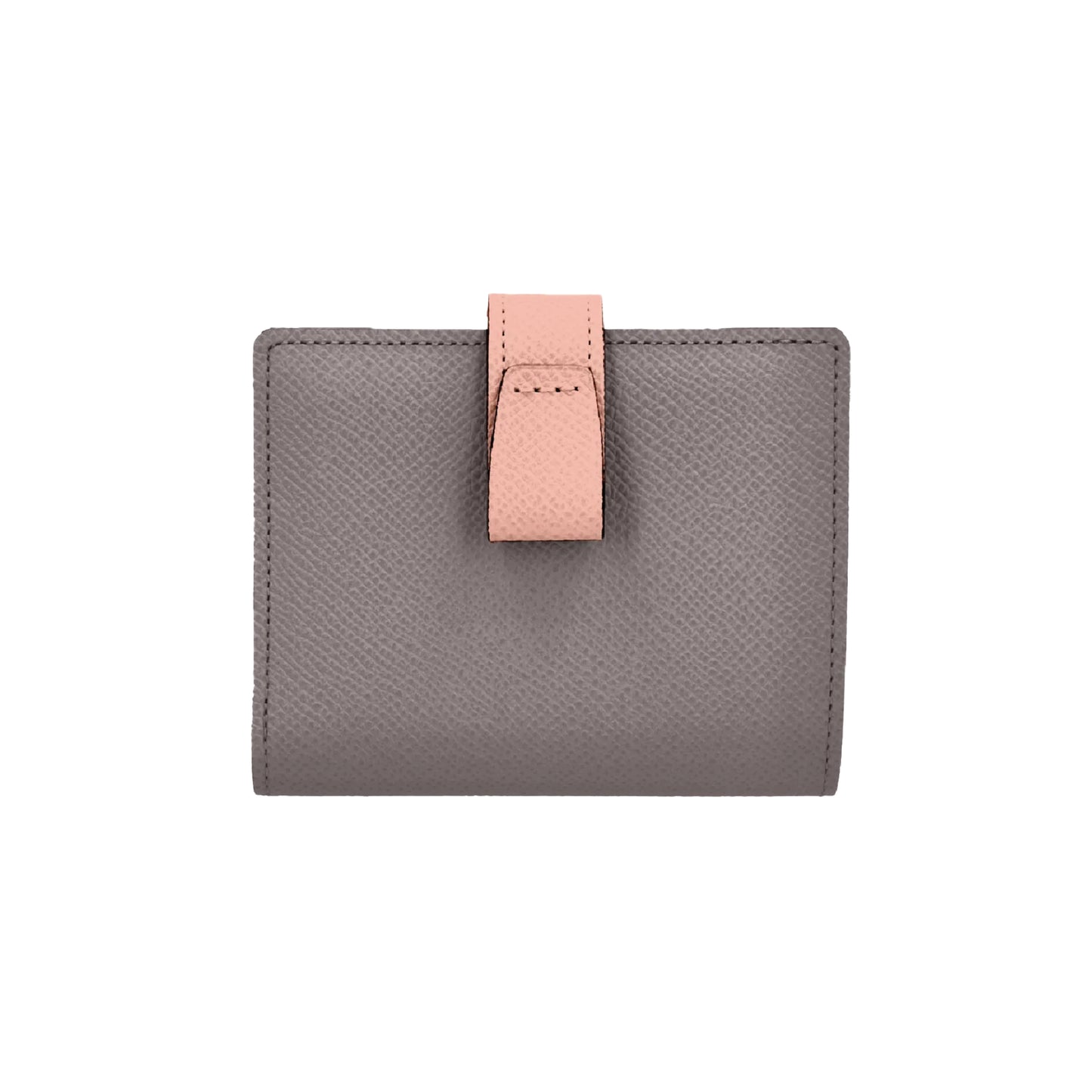 [NEW] Noble Bifold Wallet Greige x Pink