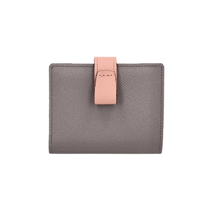 [NEW] Noble Bifold Wallet Greige x Pink