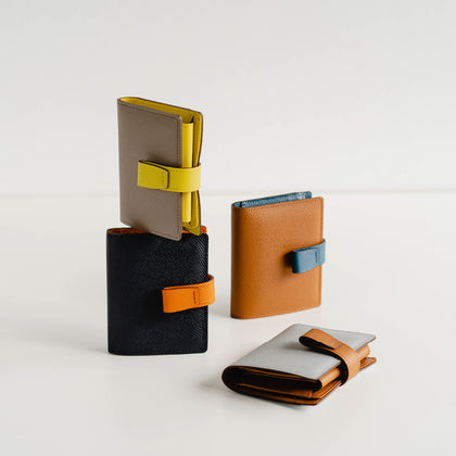 【Popular No.1 / Bicolor】noble Bi-fold Wallet