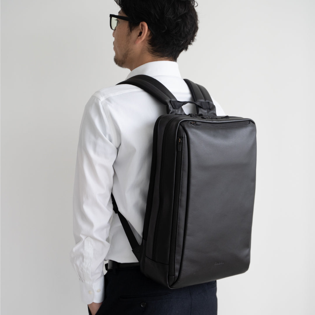 【軽量／レザー】RAIZON　レザー2層バックパック
