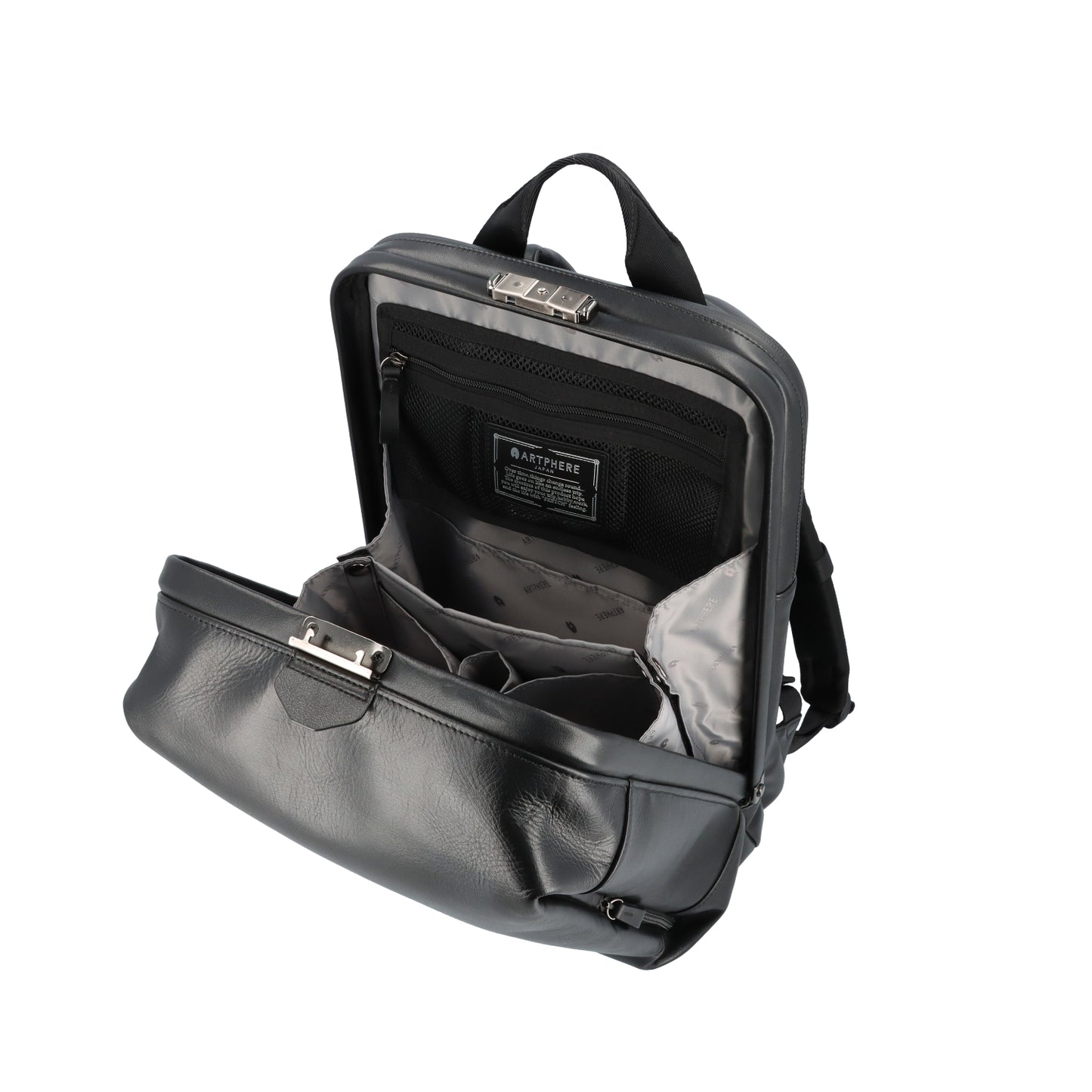 [NEW] Tondo Leather Dulles Backpack Black