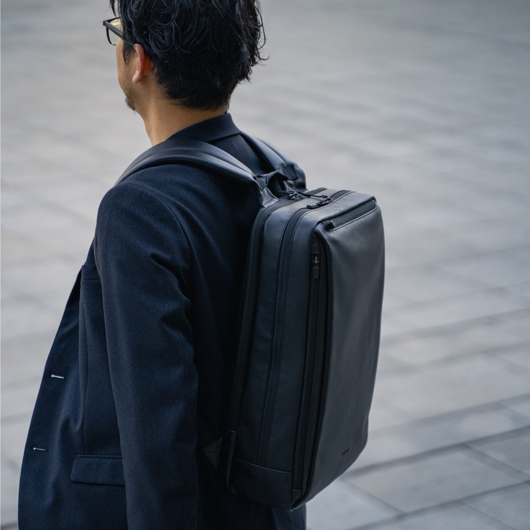 【軽量／レザー】RAIZON　レザー2層バックパック