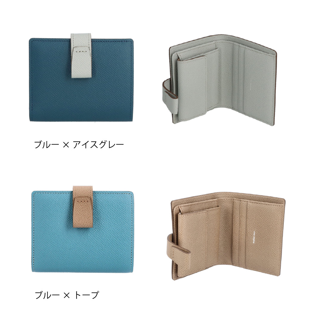 【人気No,1／バイカラー】noble 二つ折りウォレット　