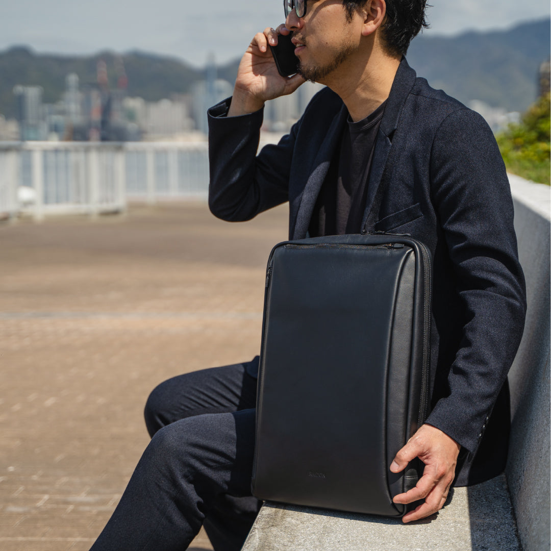 【軽量／レザー】RAIZON　レザー2層バックパック