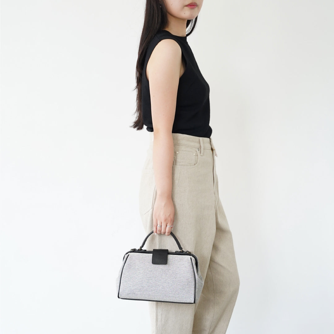 【レザー×キャンバス】parcel cotone ナノダレス