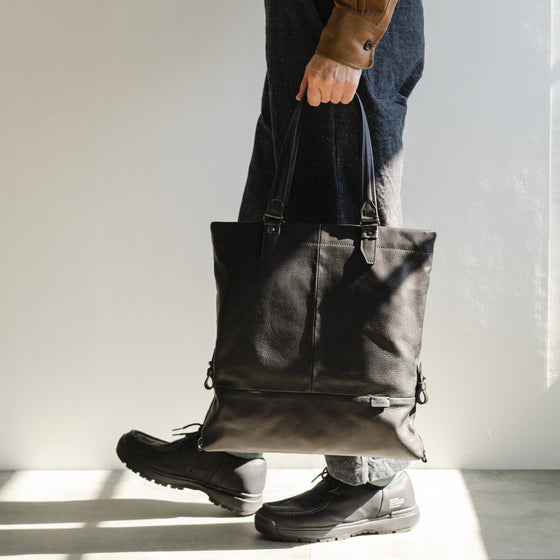 [NEW] Re:Style Leather Tote Black