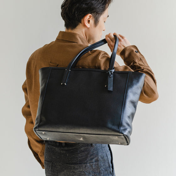 [NEW] Stitch tote bag navy