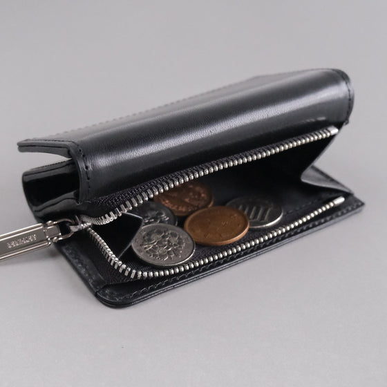 [SALE] with2 tri-fold key & coin case black