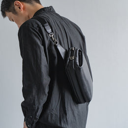 [新品] Tondo 皮革 Quattro 肩背包 黑色