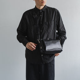 [新品] Tondo 皮革 Quattro 肩背包 黑色
