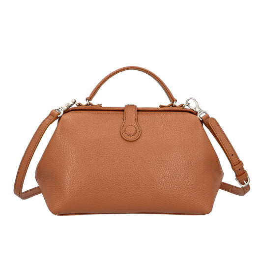 [Leather / Kiss Lock] parcel mist Mini Dulles