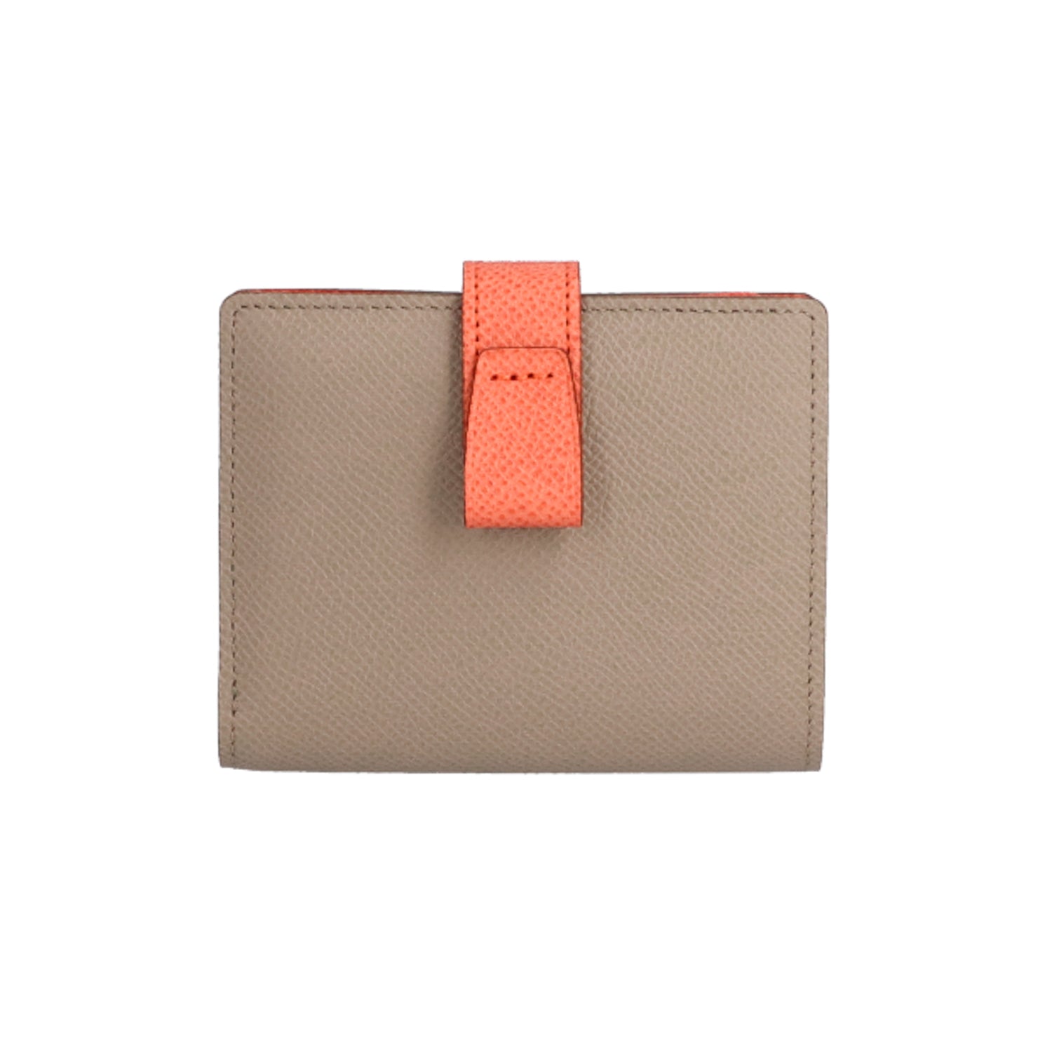 [NEW] Noble Bifold Wallet Greige x Pink