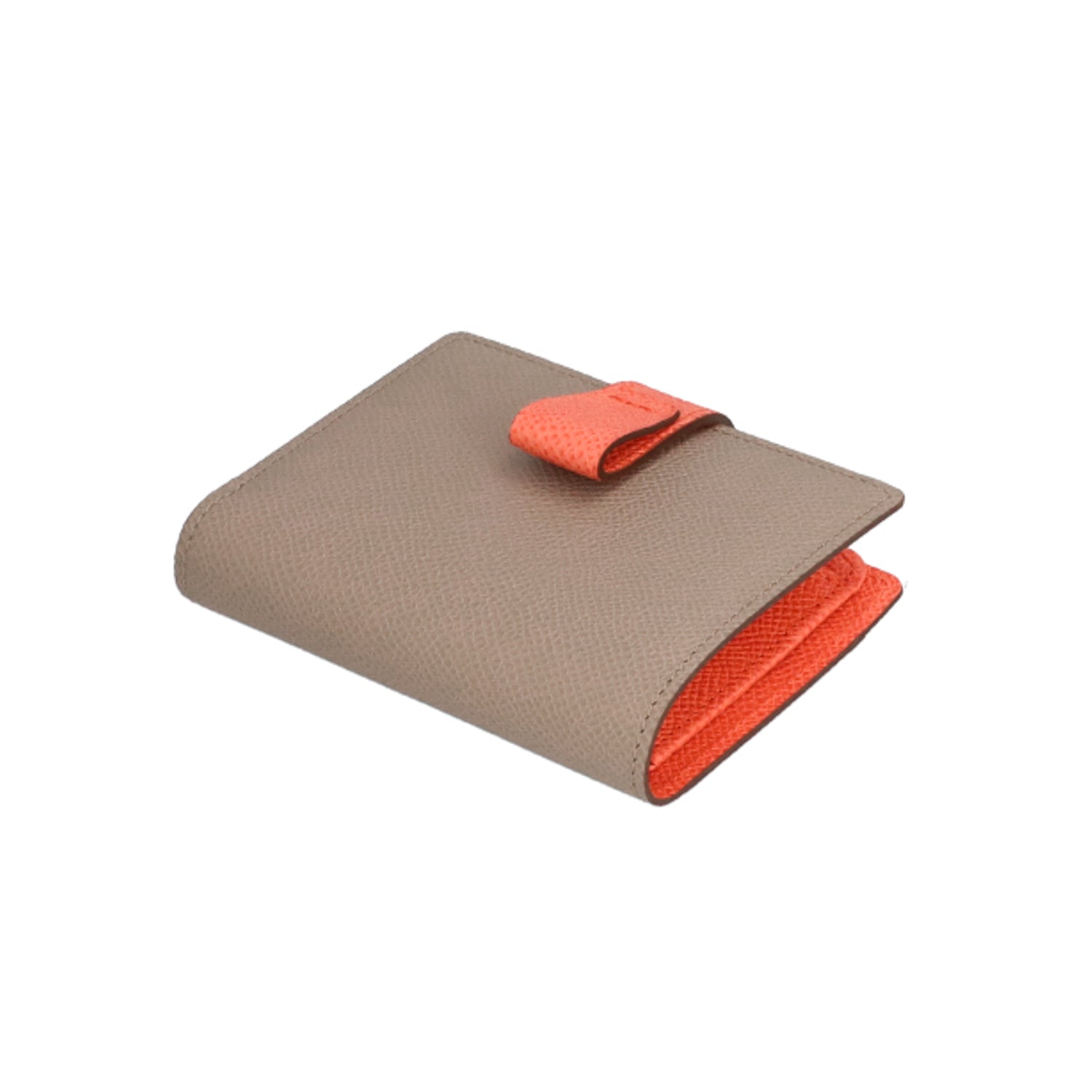 [NEW] Noble Bifold Wallet Greige x Pink