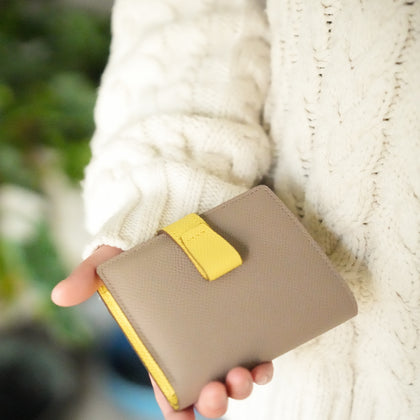 【Popular No.1 / Bicolor】noble Bi-fold Wallet