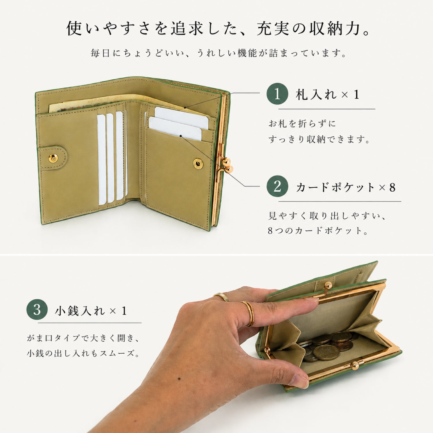 【予約／9月発送予定】jour フレームウォレット