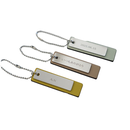 革＋金属プレートのキーホルダー – ARTPHERE online store