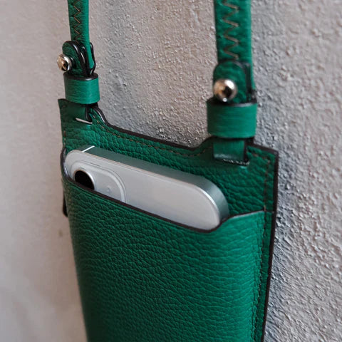 Green leather purses for sale deals