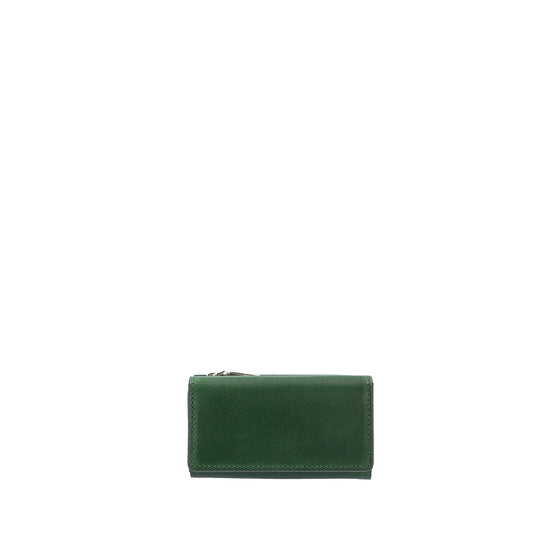 [SALE] with2 tri-fold key & coin case green
