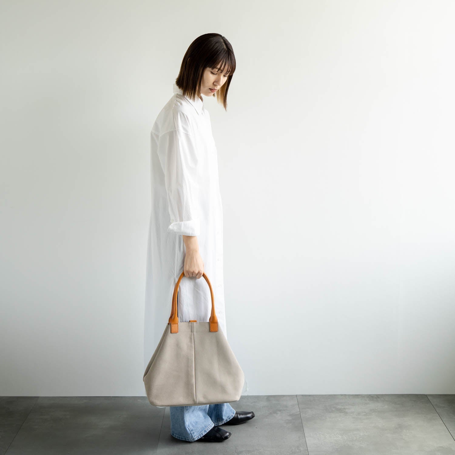 velour トート　ベージュ - Atelier nuu