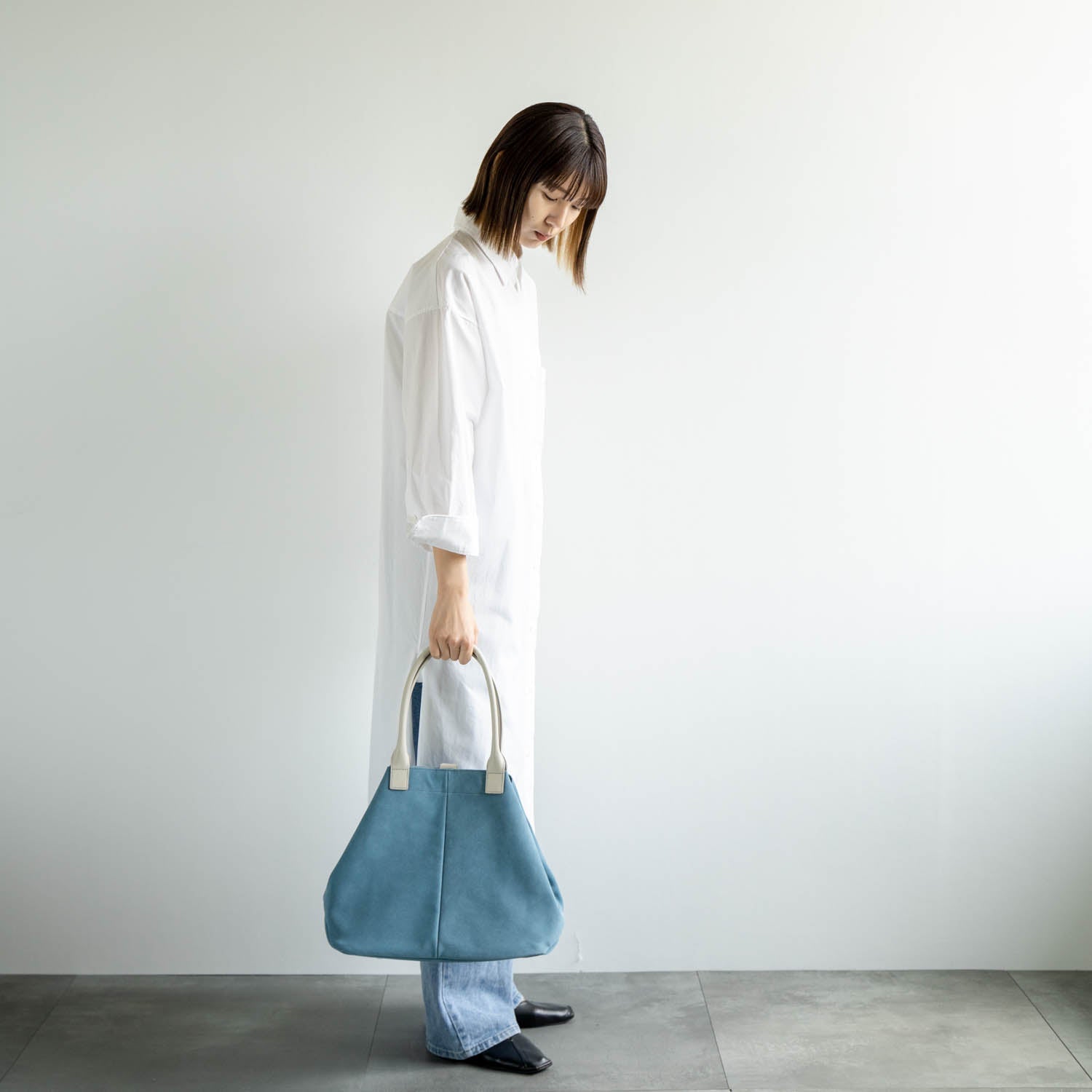 velour トート　ブルー - Atelier nuu