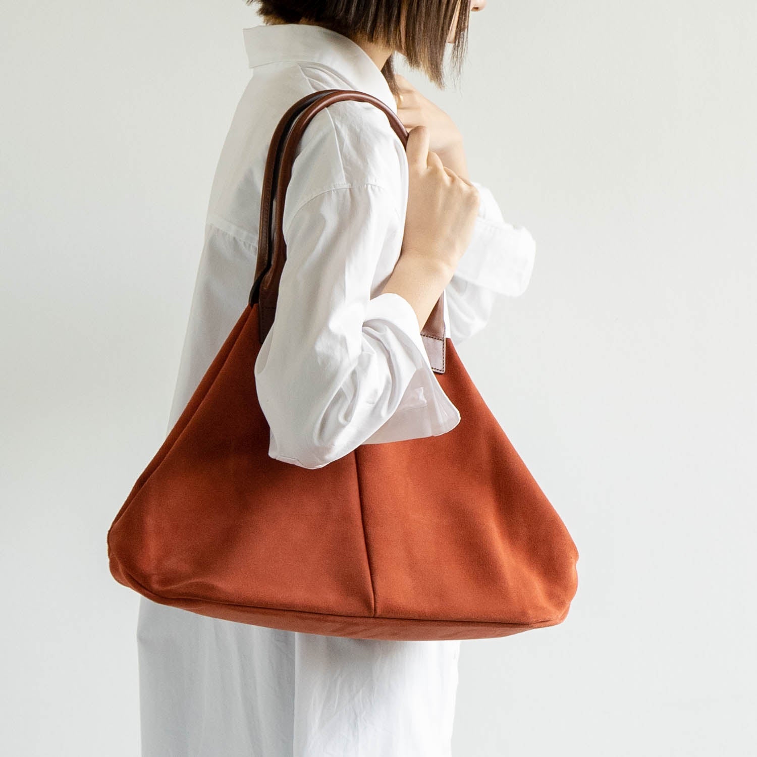 velour トート　レッド - Atelier nuu