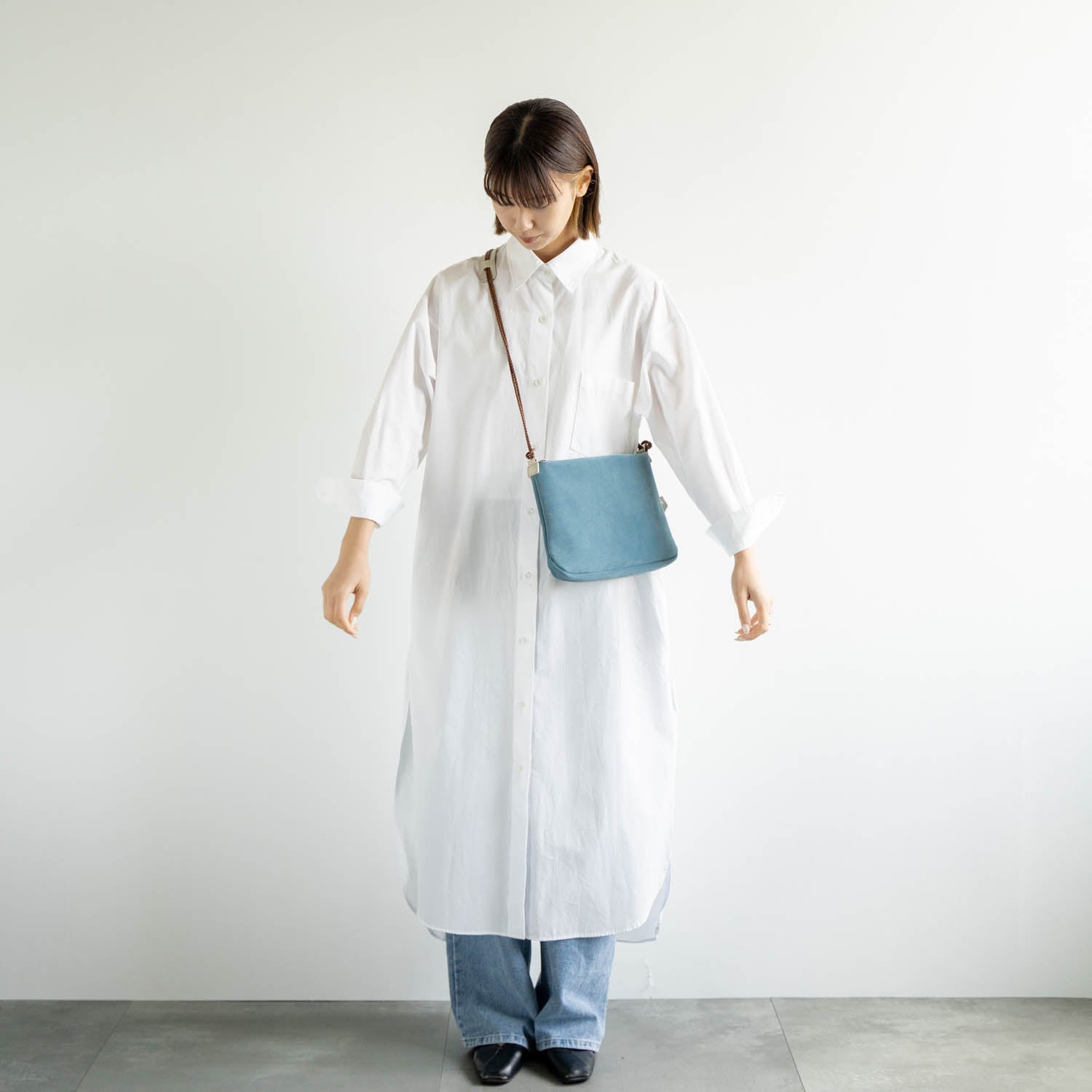 velour サコッシュ　ブルー - Atelier nuu