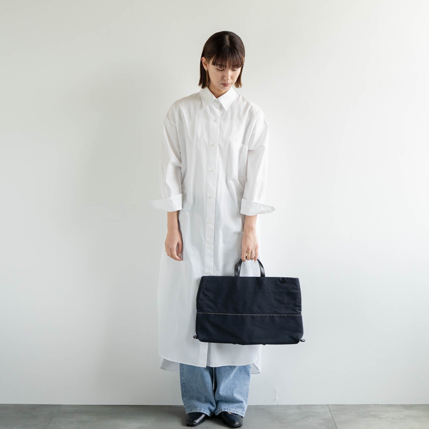 snap vegi ヨコトート　ブラック - Atelier nuu
