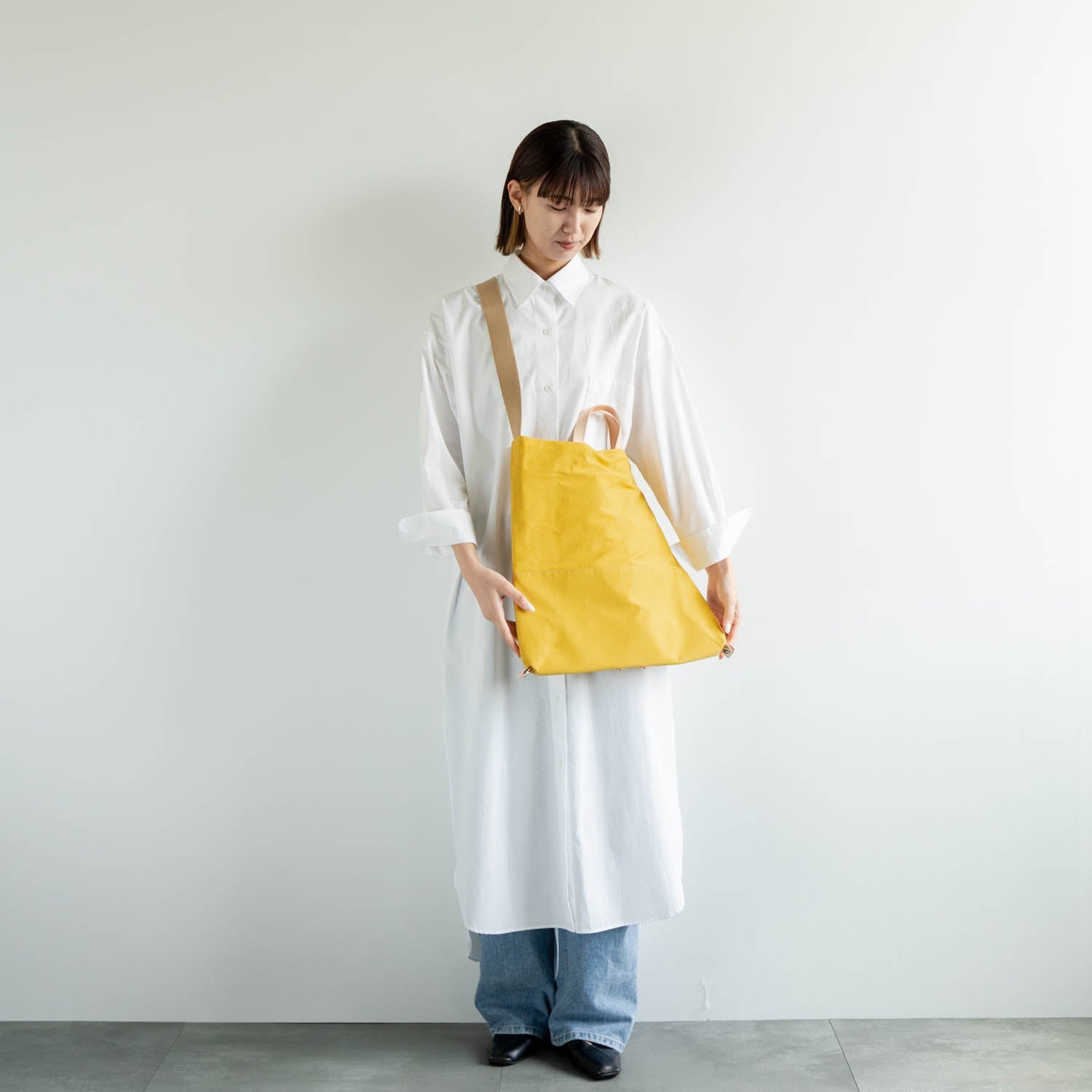 snap vegi トートショルダー　ヤマブキ - Atelier nuu