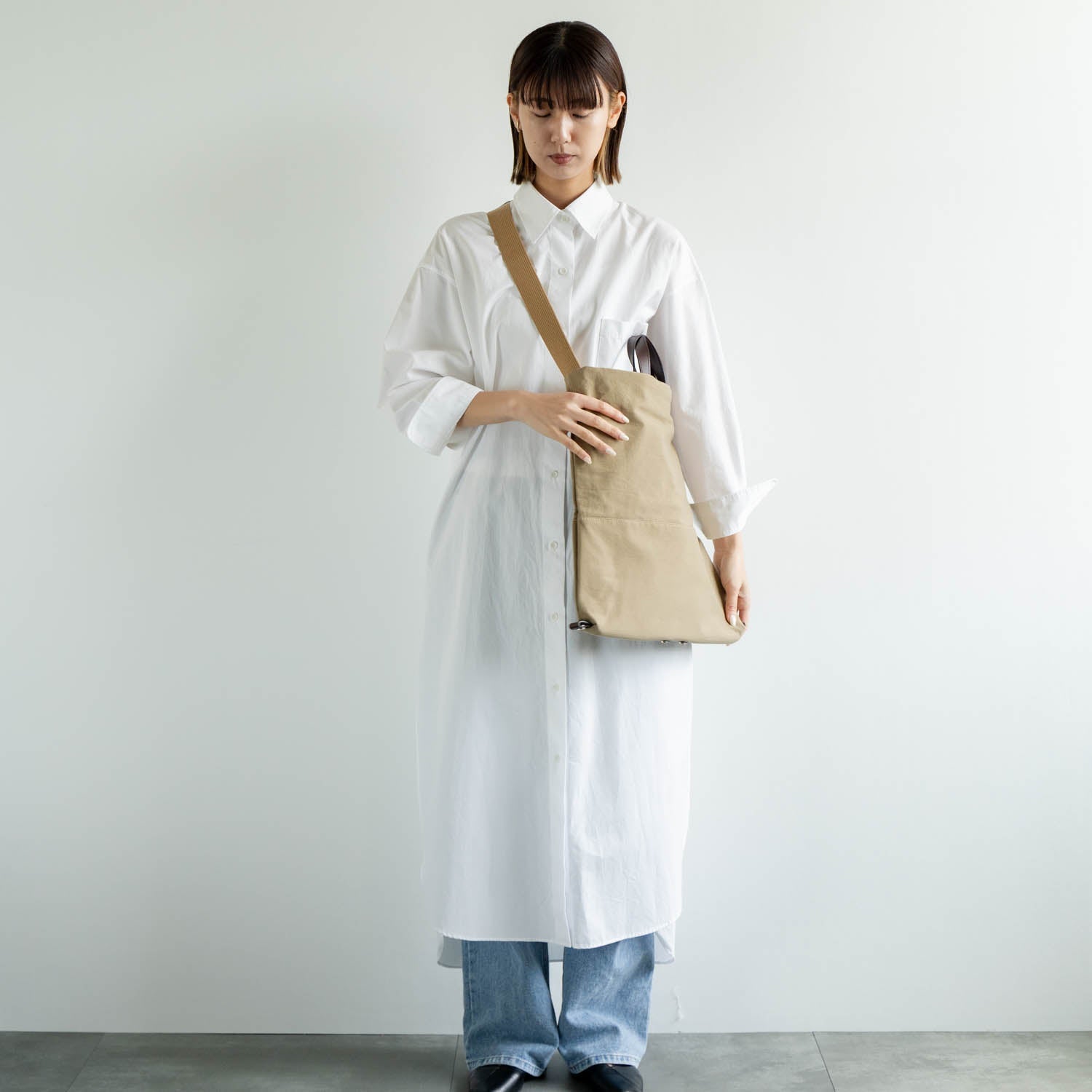 snap vegi トートショルダー　ベージュ - Atelier nuu