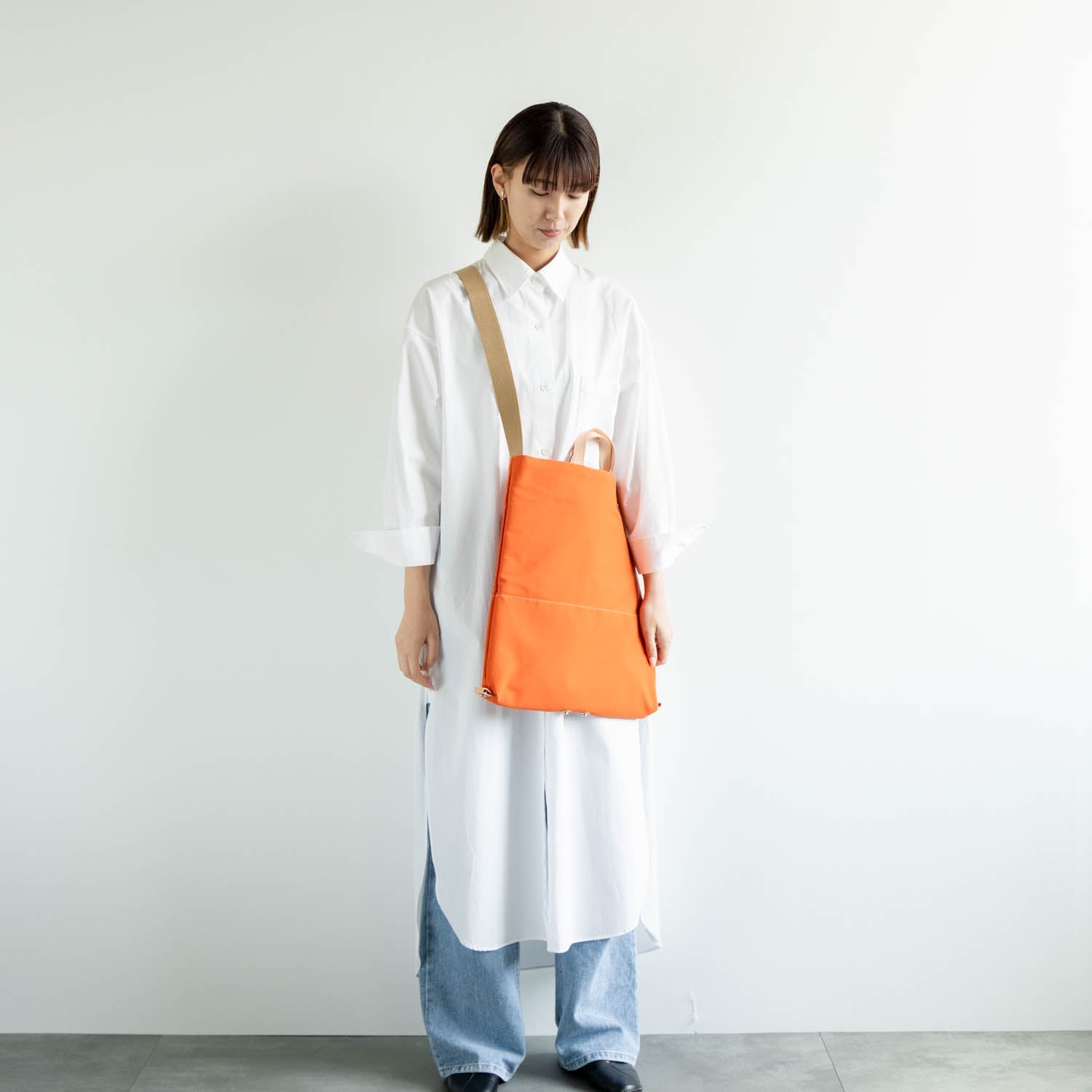 snap vegi トートショルダー　オレンジ - Atelier nuu