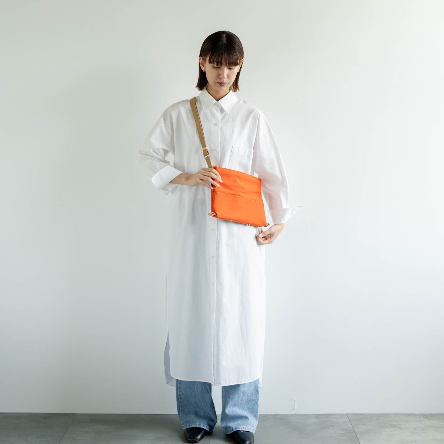 snap vegi  サコッシュ　オレンジ - Atelier nuu