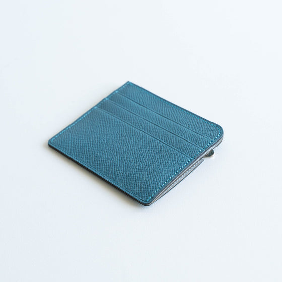AP×ROO compact wallet/FLAT square navy