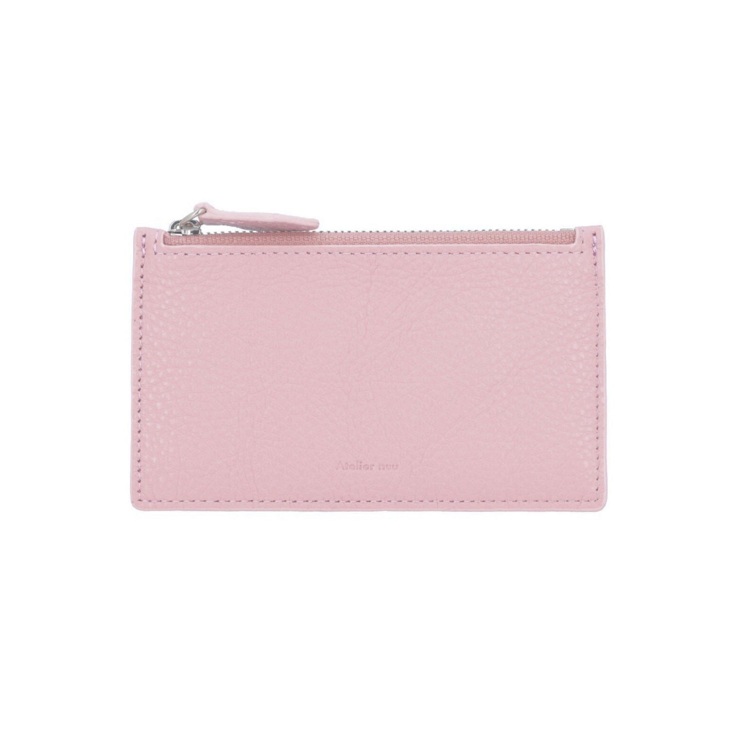[SALE] palm zippered card case pink