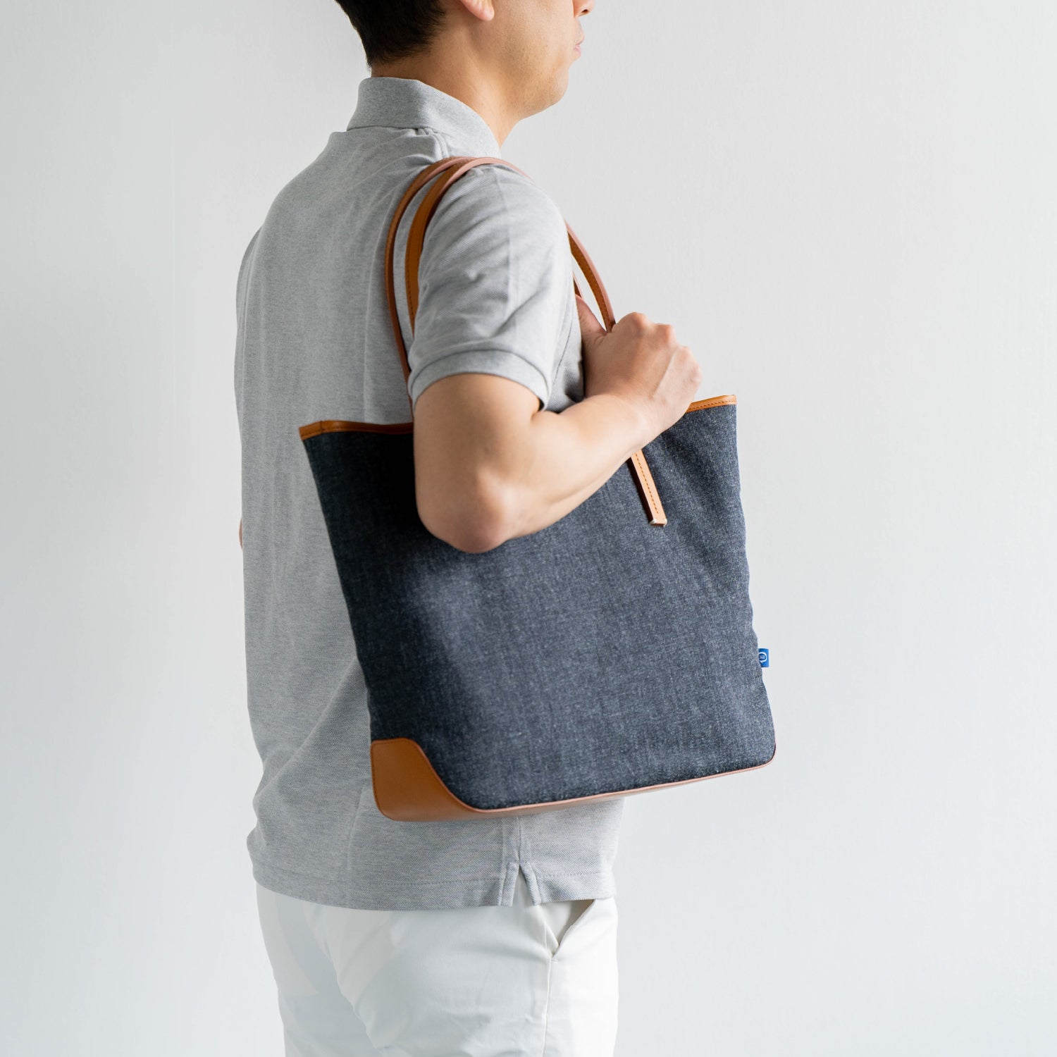 For the blue デニムトート　ネイビー