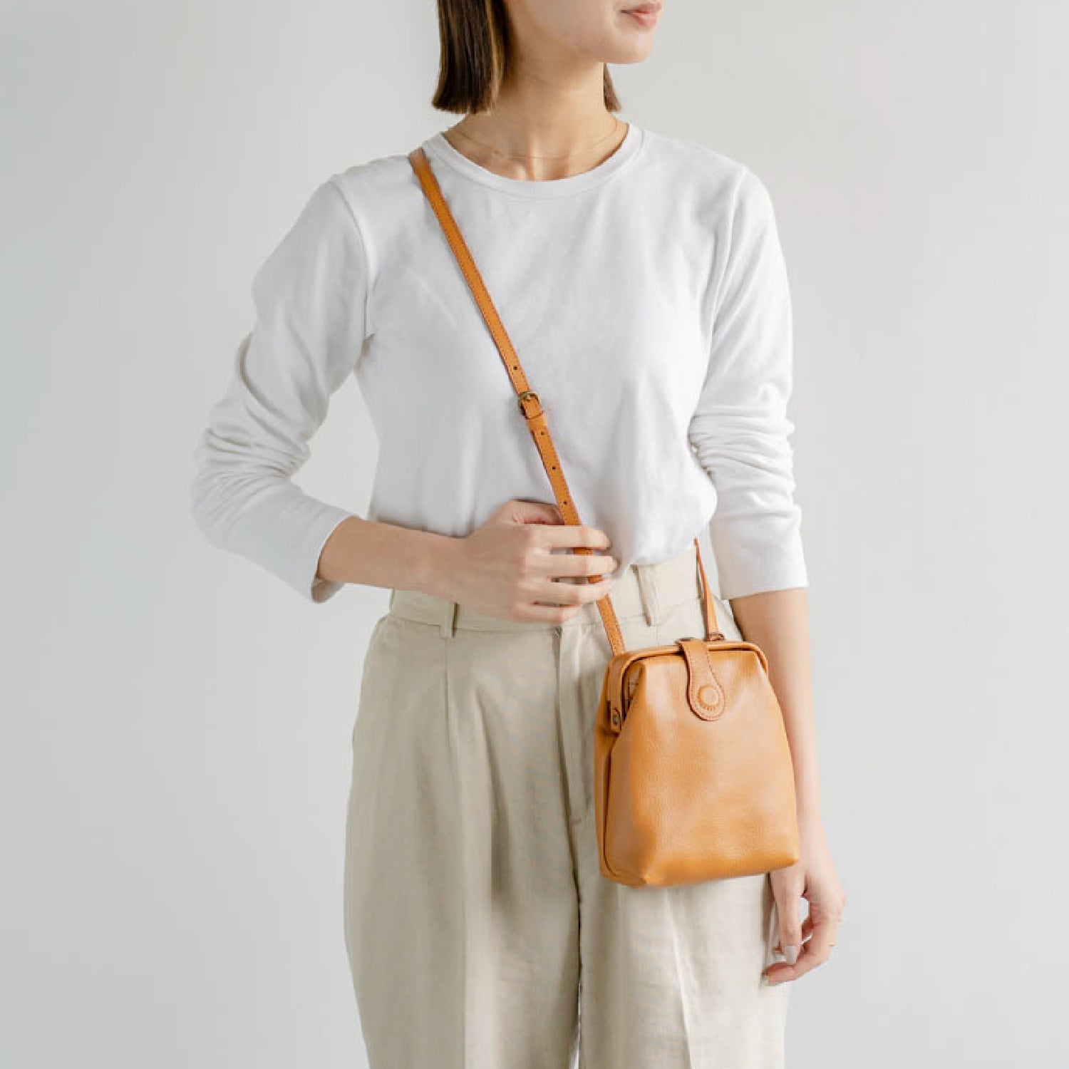 parcel ダレスポシェット　キャメル - Atelier nuu