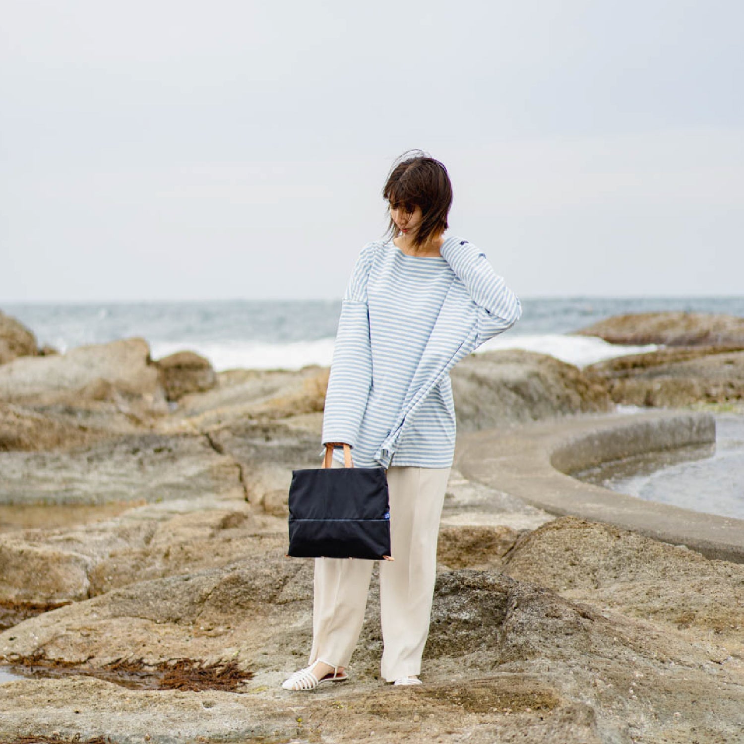 For the blue ヨコトート　ディープブルー - Atelier nuu