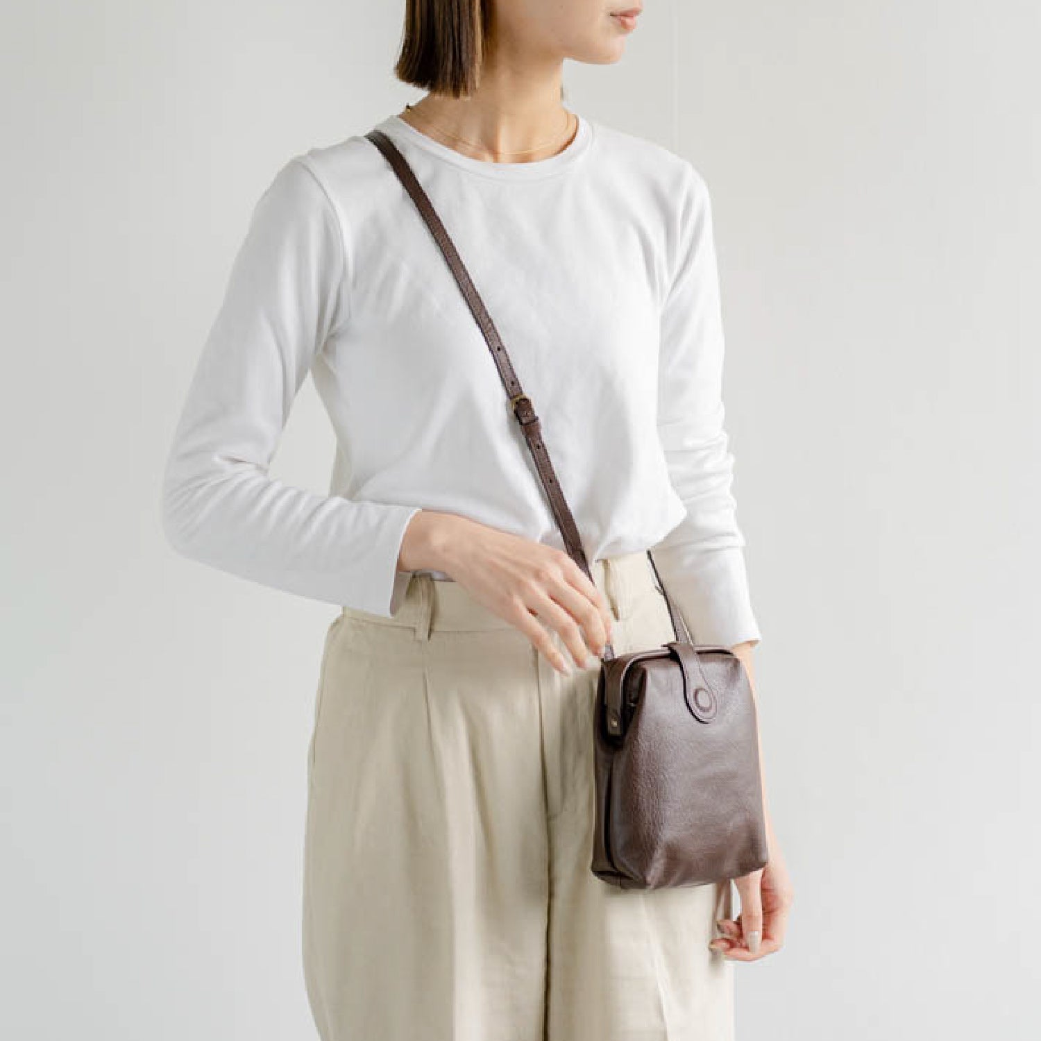 parcel ダレスポシェット　チョコ - Atelier nuu