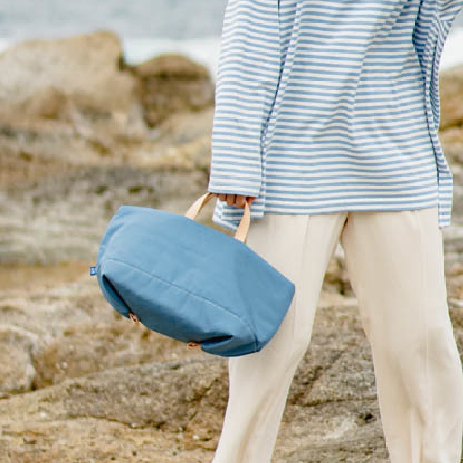 For the blue ヨコトート　オーシャンブルー - Atelier nuu