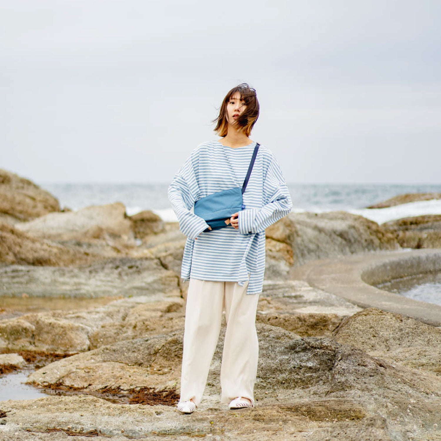 For the blue サコッシュ　オーシャンブルー - Atelier nuu