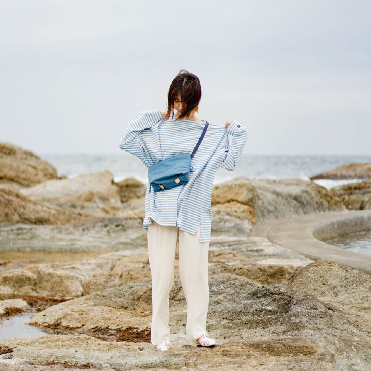 For the blue サコッシュ　オーシャンブルー - Atelier nuu